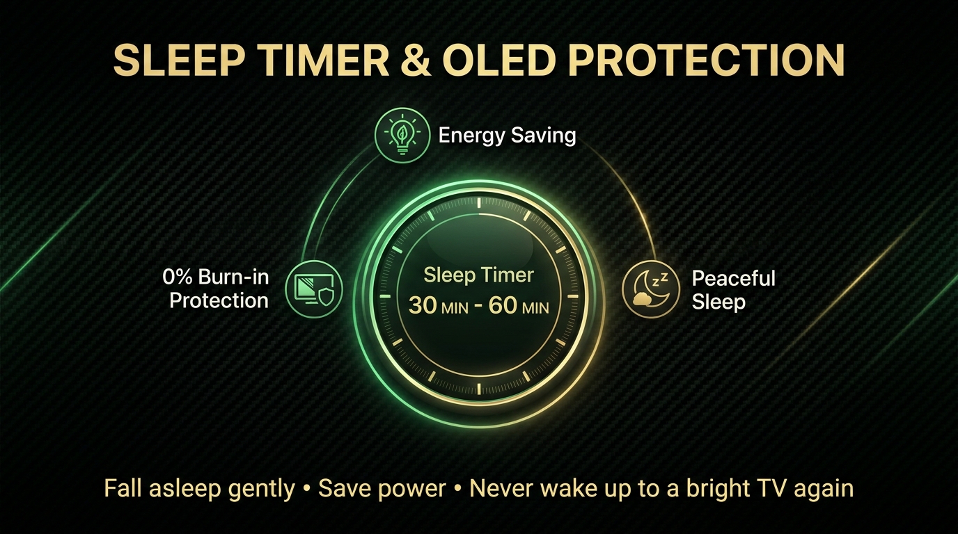 Sleep Timer und OLED Schutz Vorschau