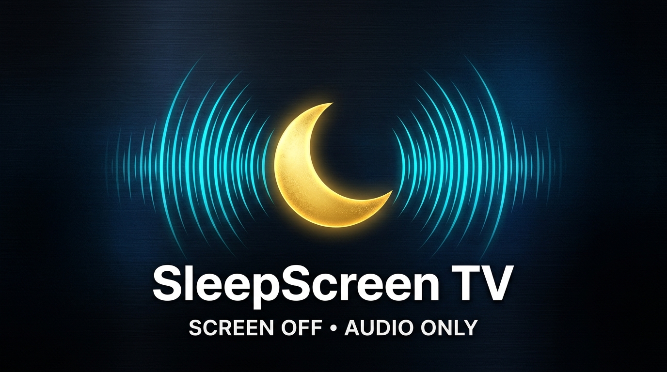 SleepScreen TV Bildschirm-Vorschau: Screen Off, Audio Only